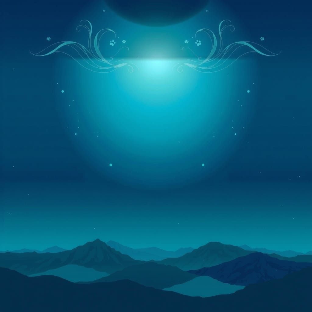 Celestial Landscape in Japanese Manga Style