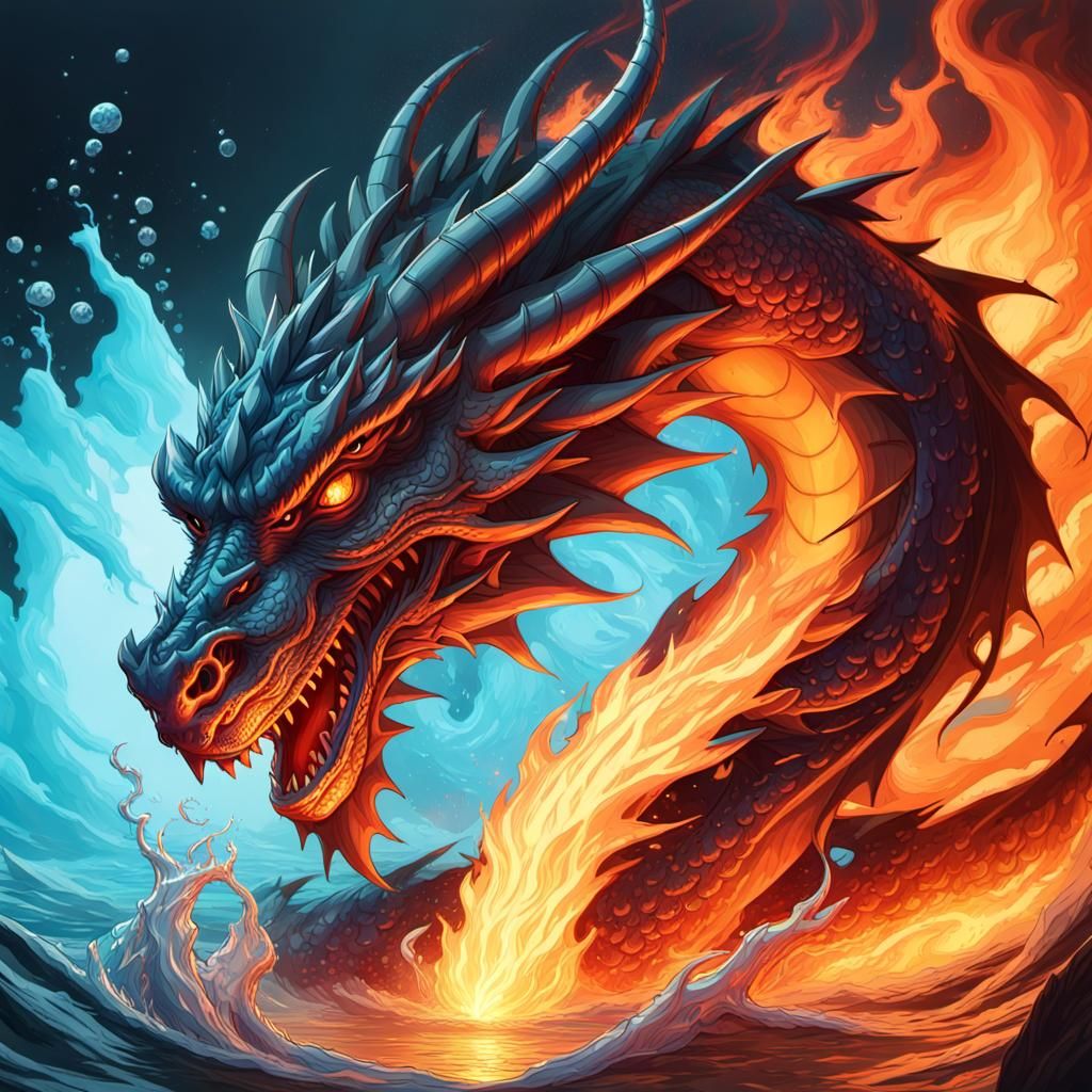 Dragon of Fire and Water: Comic Book Art