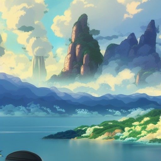 Studio Ghibli Concept Art in 8k Resolution