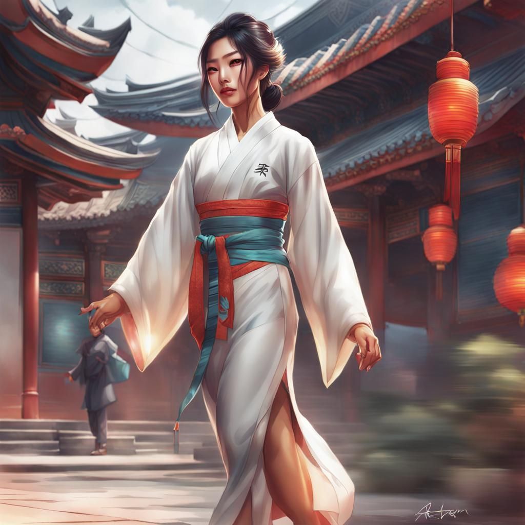 An Asian woman, very pretty (2)