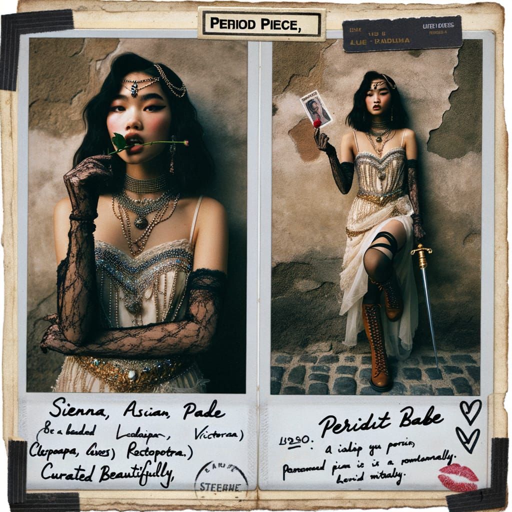 Sienna's Period Piece: A Vintage Polaroid of Love's Ache