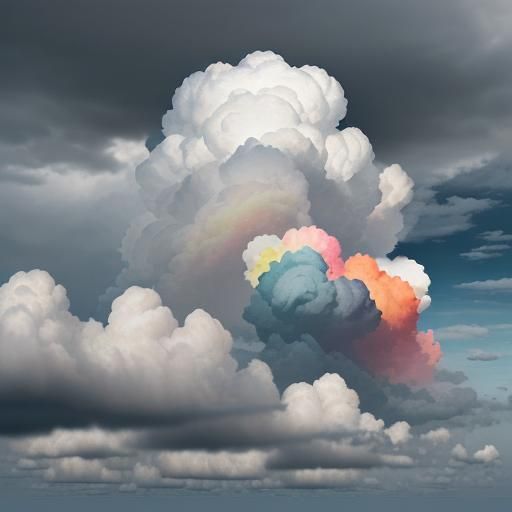 Colorful Hyperrealistic Cloudy Sky in Ultra Quality
