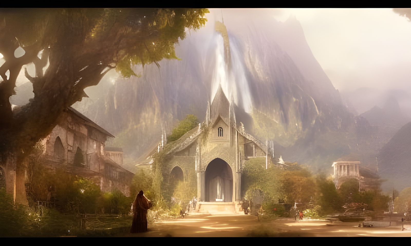 Heading to the elven temple