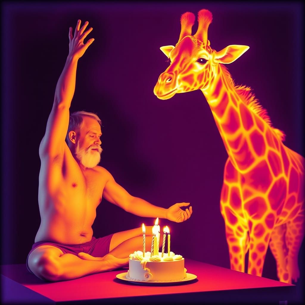 Birthday Yoga with a Giraffe