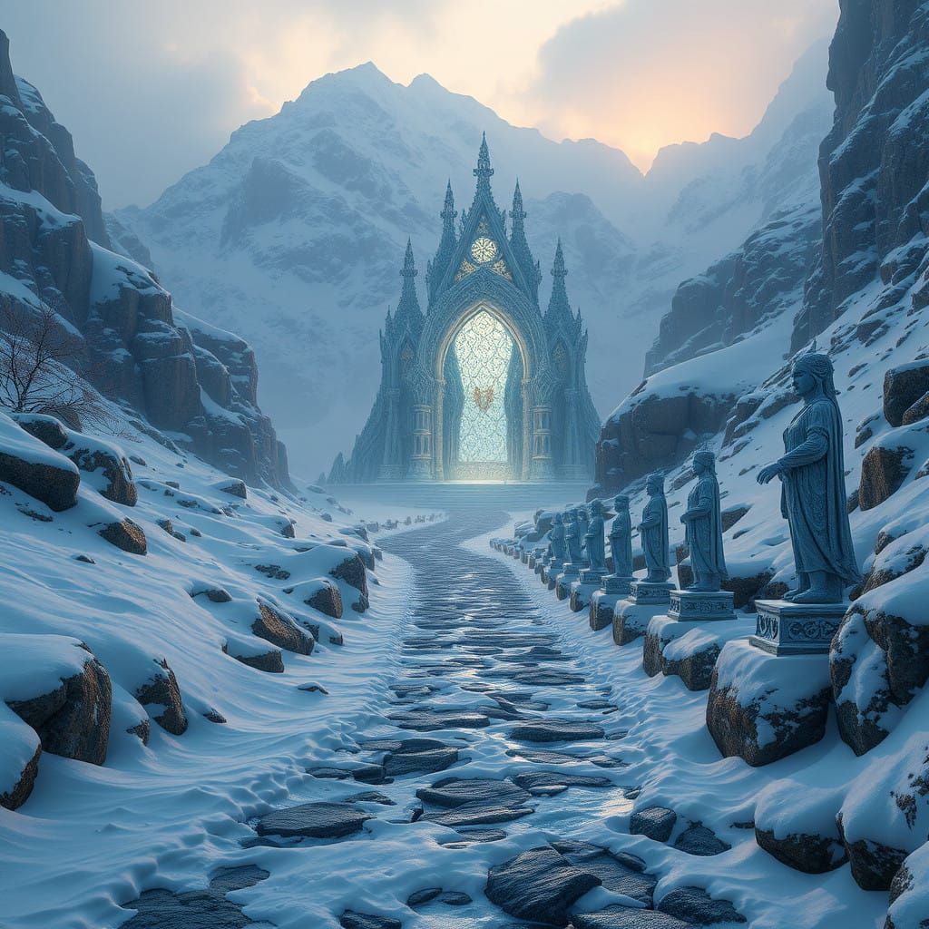 Ethereal Shrine of the Snow Prince in Moesring Pass