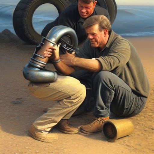 Hand in Oil Painting Style of James Gurney