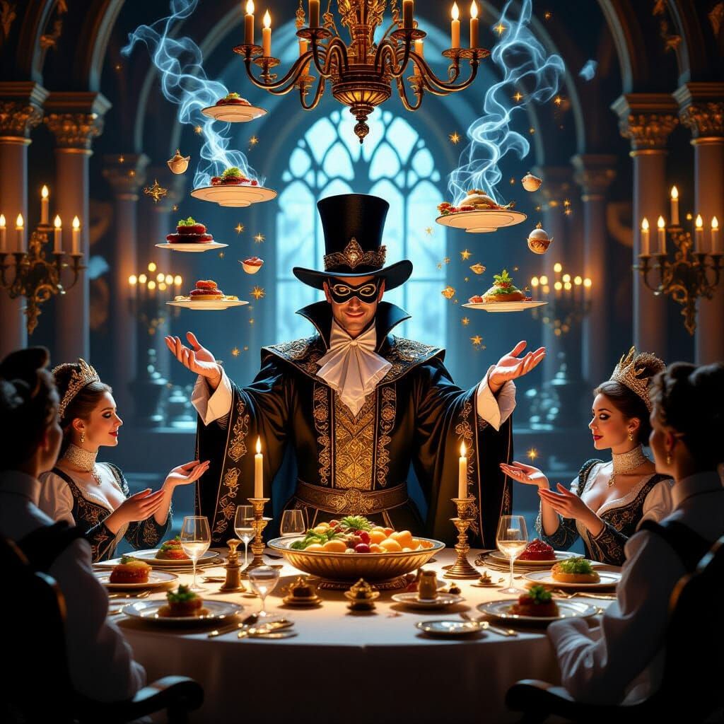 Magician Conjures Exquisite Cuisine in Royal Dining Hall