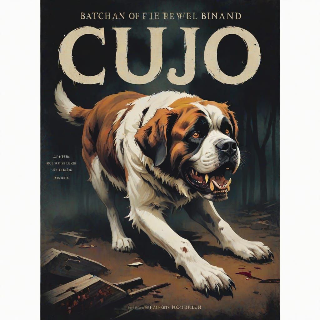 Frightening Cujo Book Cover Art