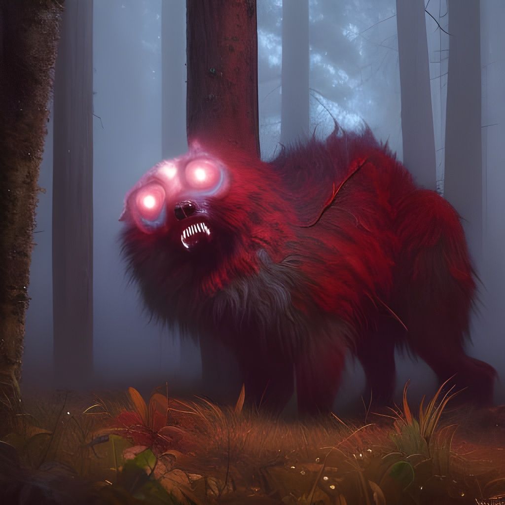 Spectral Shadow Freak in Spooky Forest, Hyperrealistic 8k