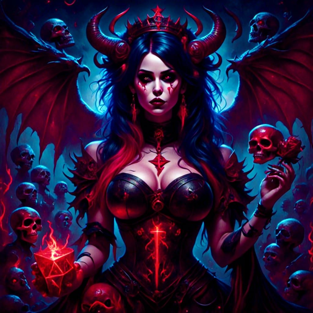 Gothic Goddess Generated by AI