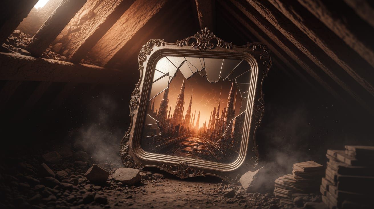 Fractured Mirror to Alternate Cityscape