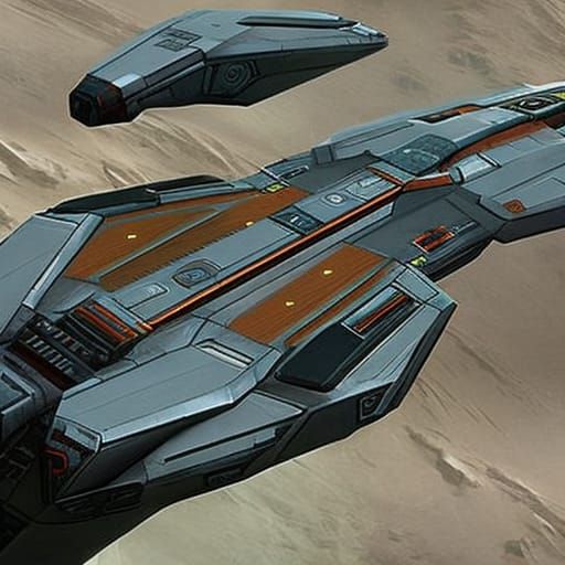 Sci-Fi Spaceship Design Inspired by Halo and Star Wars