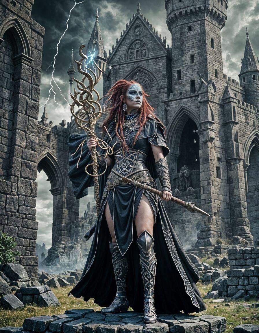 Celtic Warrior Goddess Scathach Summons Thunder