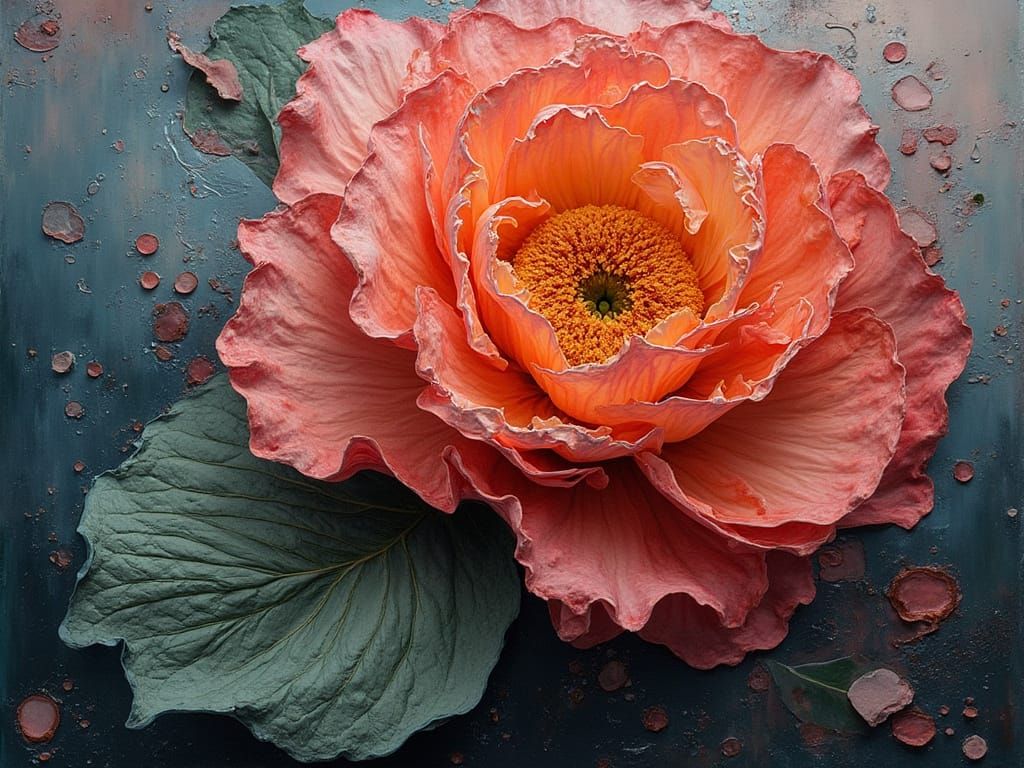 Graceful Lies Amidst Begonia Rex