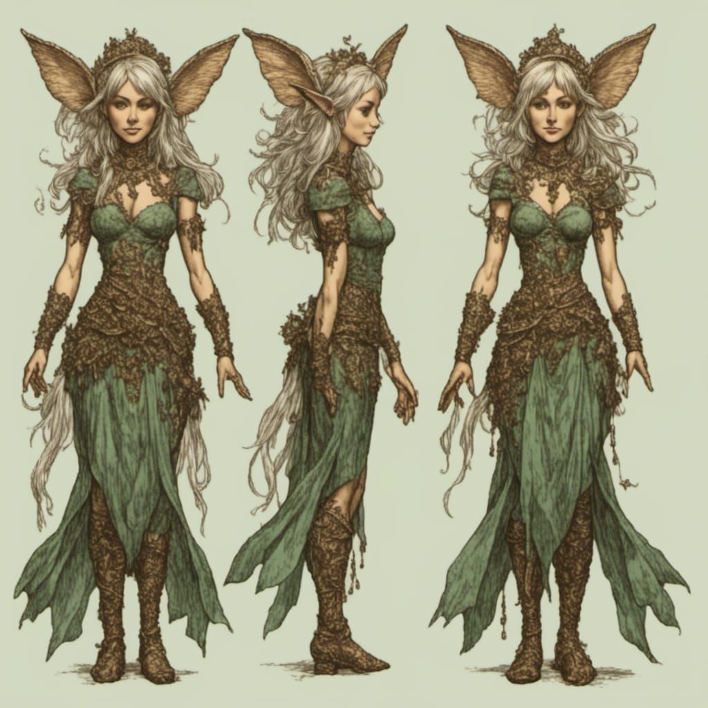 Pixie Fairy Reference Sheet