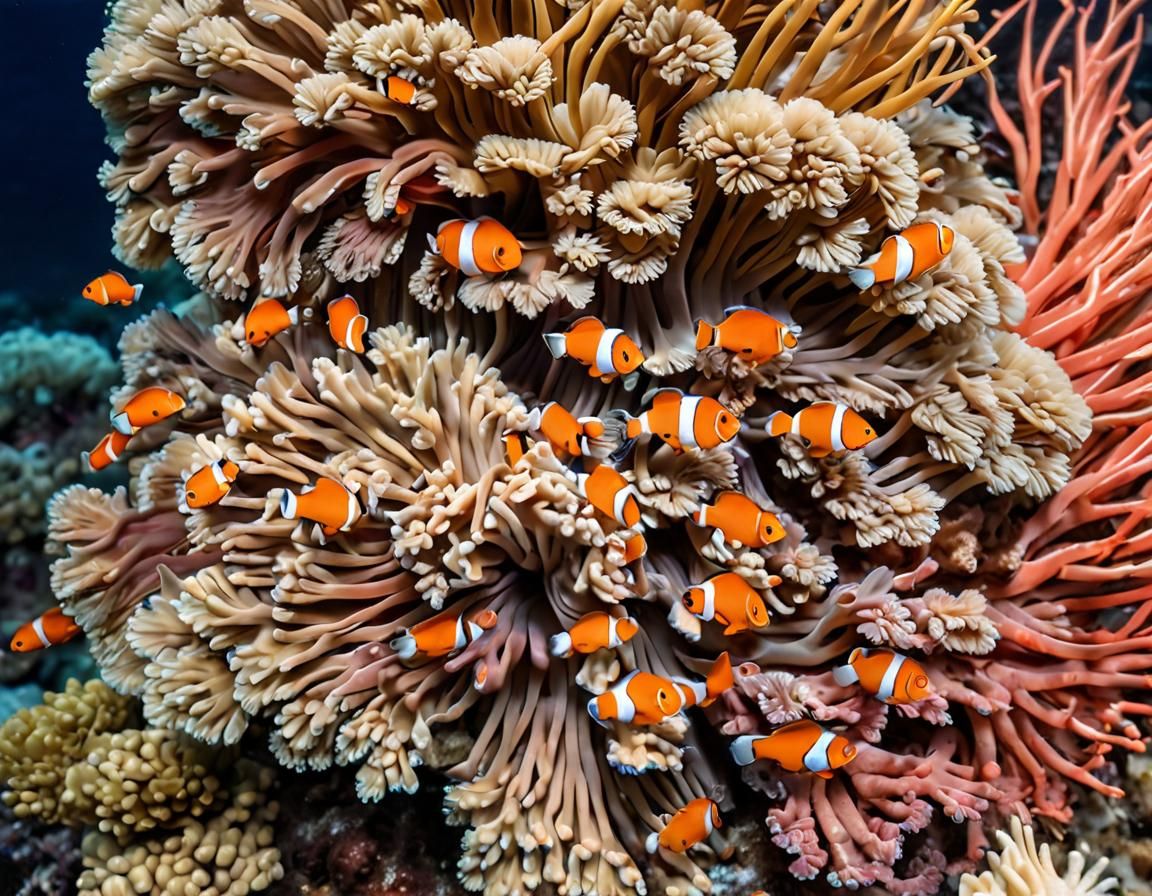 Maui Coral Reef Macro Photography with Clownfish