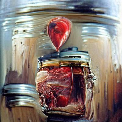 Heart in a Jar Oil Painting