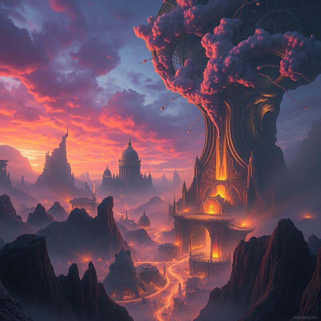 Mystical Realms of Constant Transformation in Dark Fantasy S...