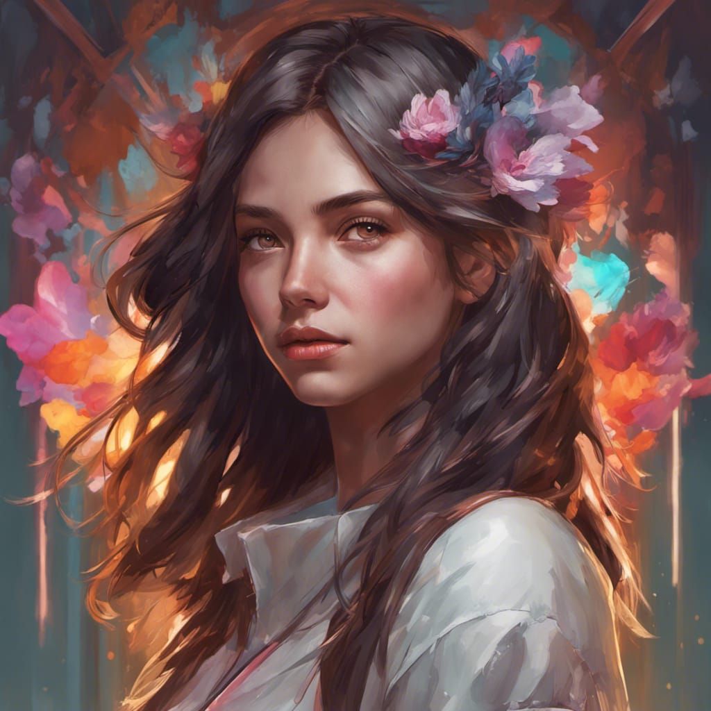 Detailed Portrait of Girls in Hyperdetailed Style