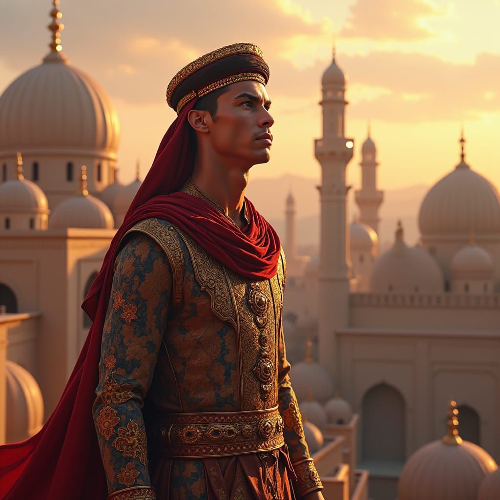 Cristiano Ronaldo in Ornate Yemeni Attire