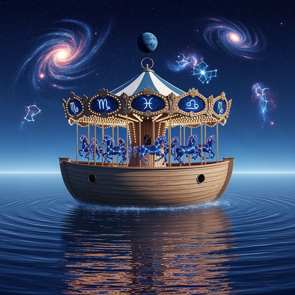 Zodiac Carousel on Iridescent Sea