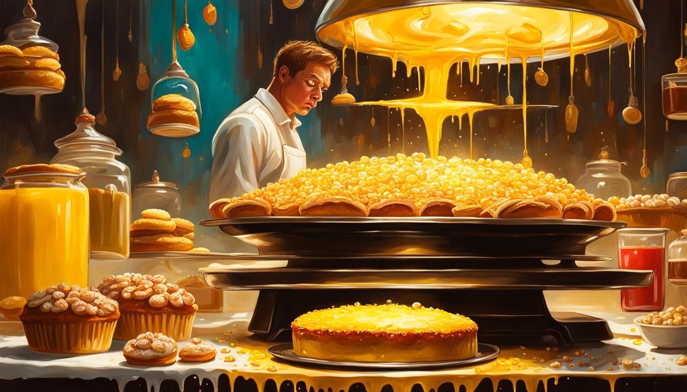 Frustrated Person on Scale with Sugary Foods