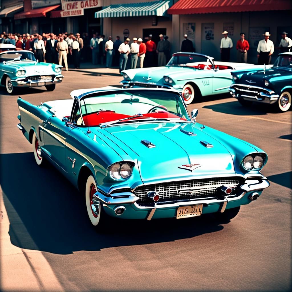 Classic Cars at a Cinematic Car Show