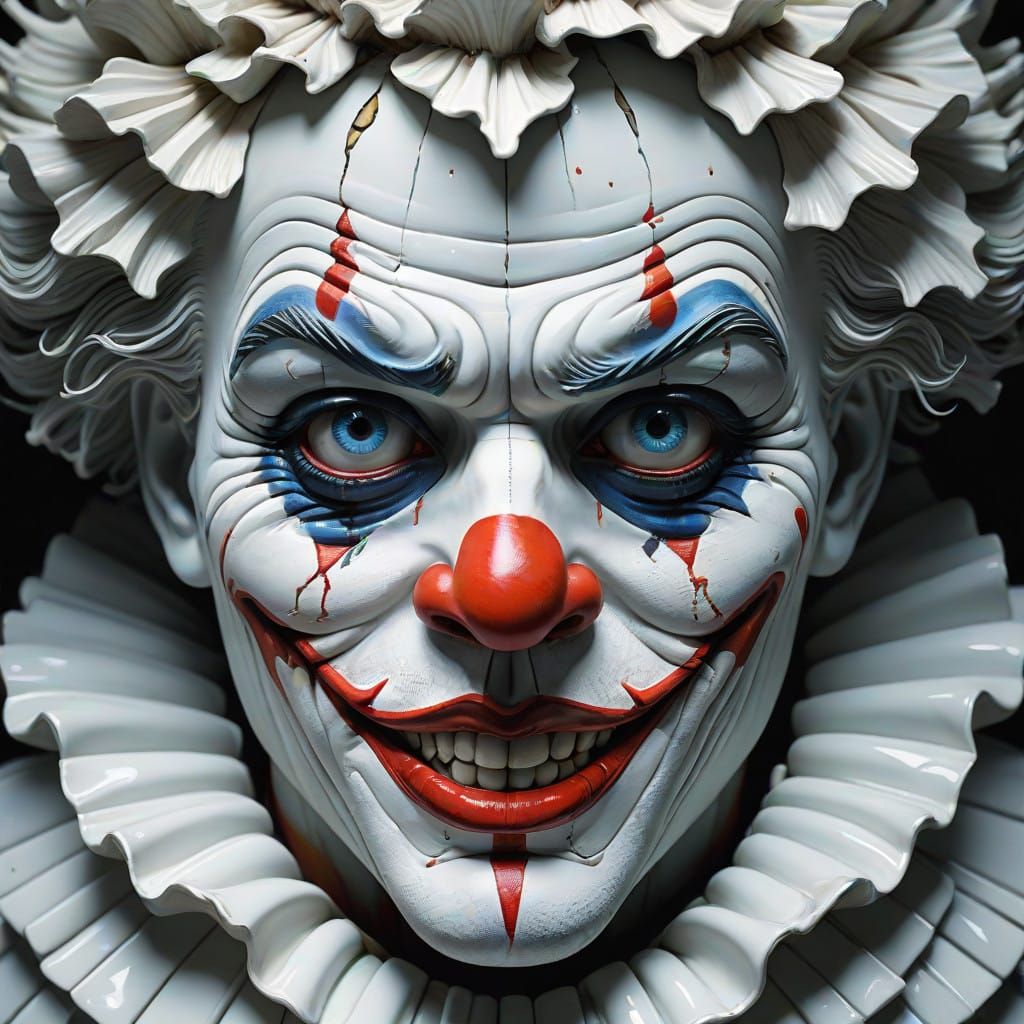 🥇White Ruffled Clown