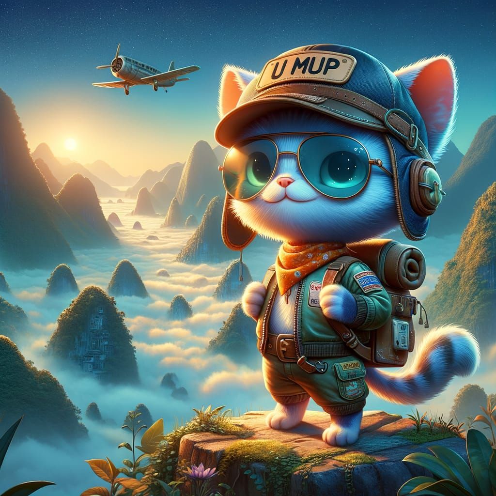 Fantastical Cat Adventurer in Quang Binh Province
