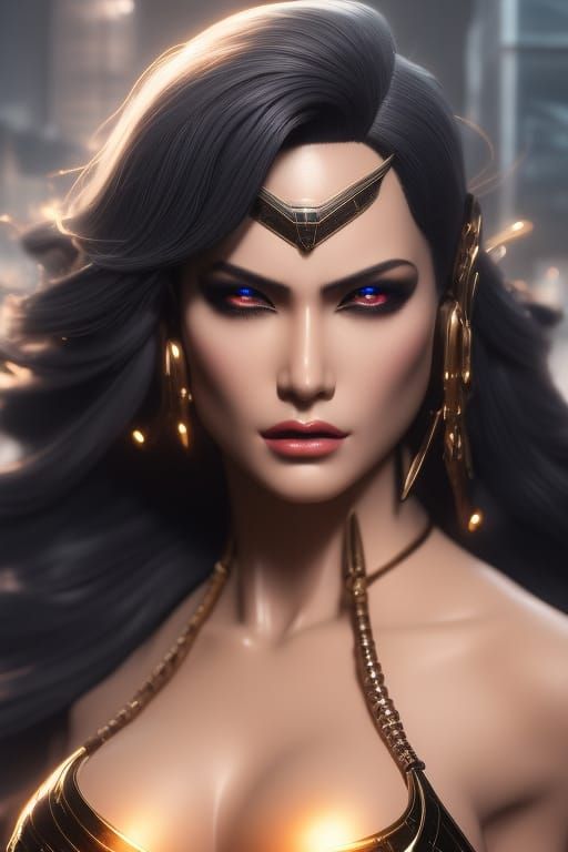 Cyberpunk Crime-Noir Agent in Style of Titian and Artgerm