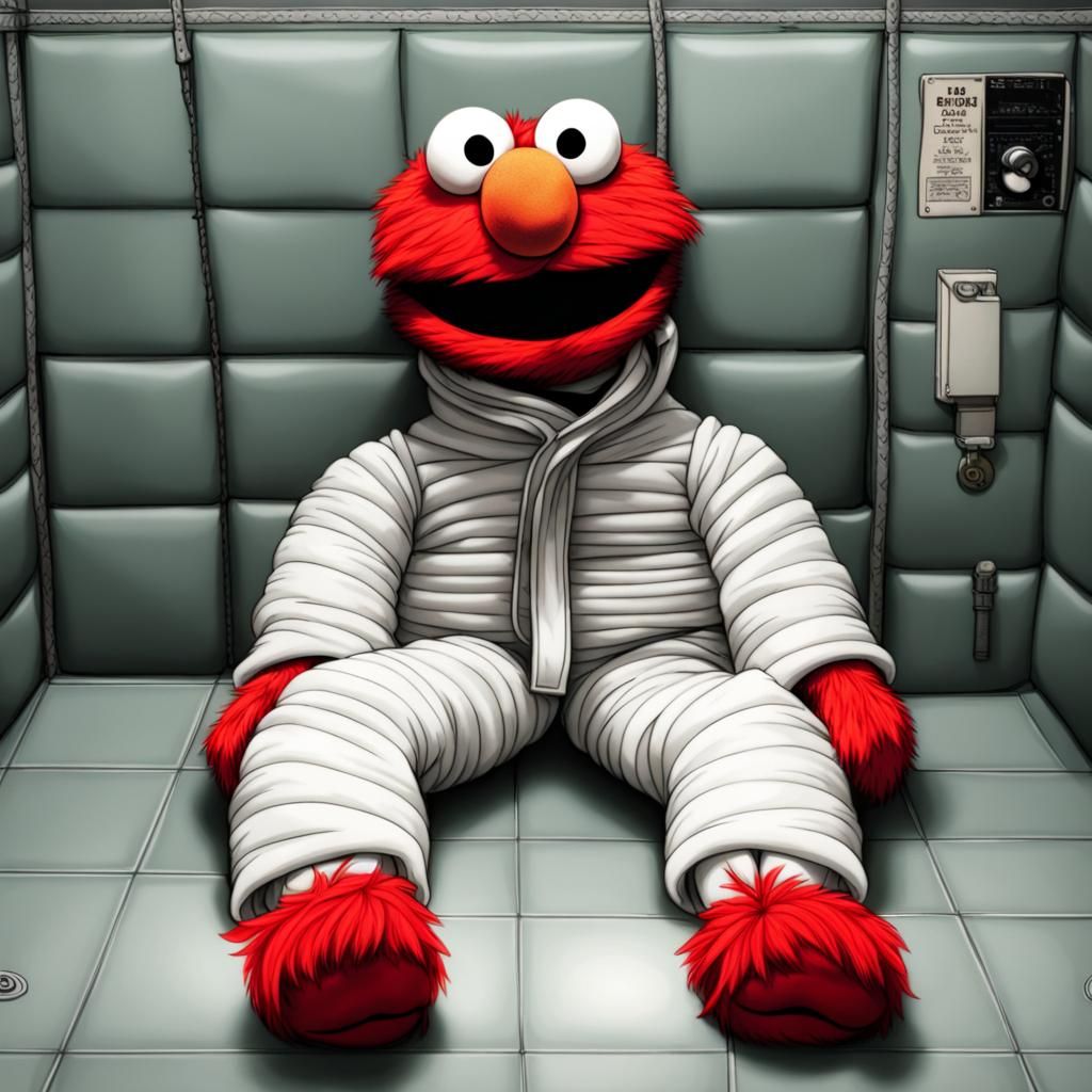 Elmo in a Straight Jacket, Padded Room