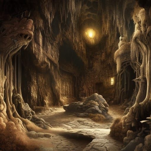 Epic Cinematic Cavern of Prompt Hiders