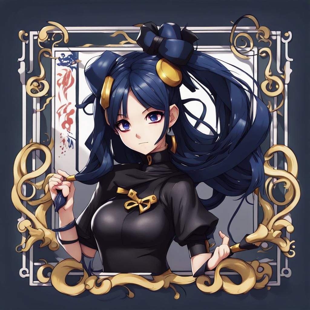 Marinette Dupain-Cheng as Chat Noir in Anime Style