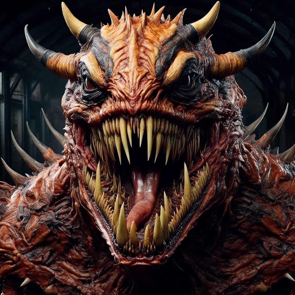 Horrific Monster: Donald Trump Hybrid with Jaws