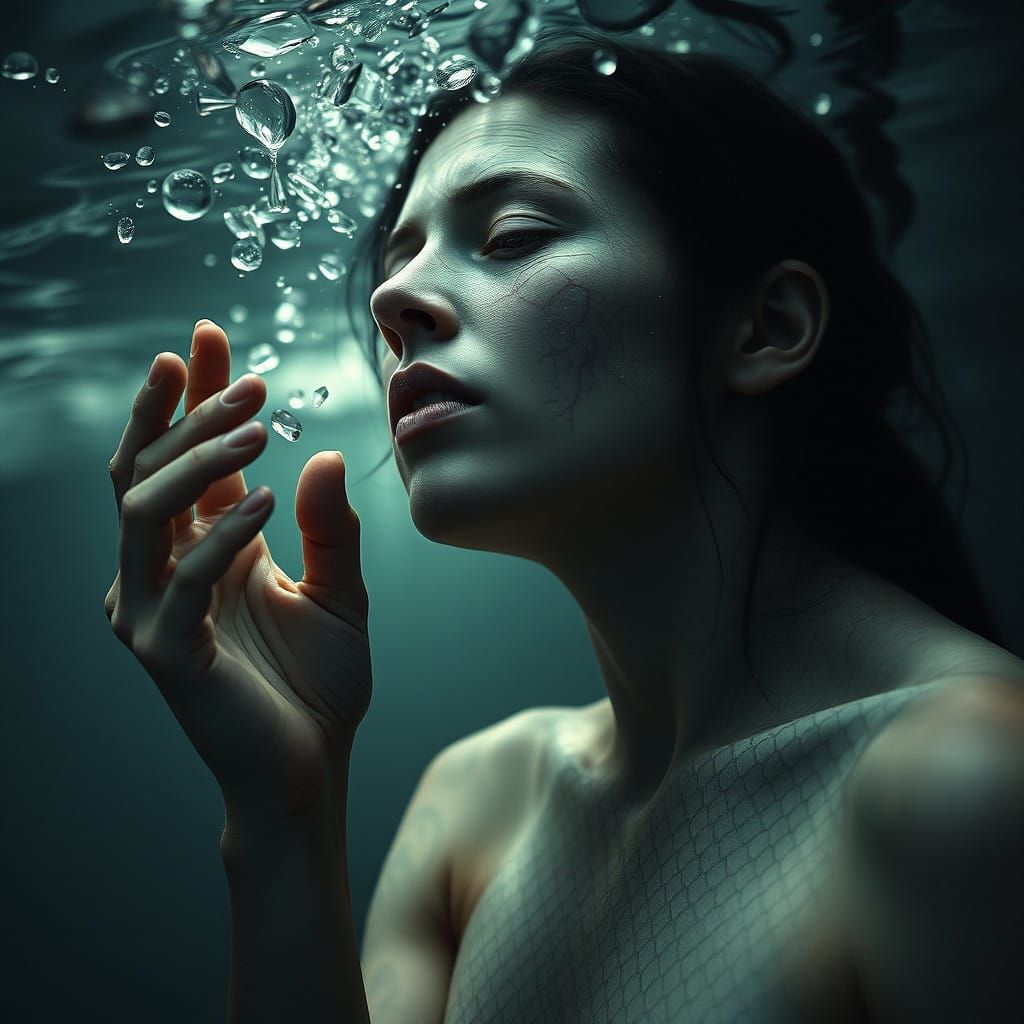 Surreal Portrait of Inner Turmoil in a World of Chaos