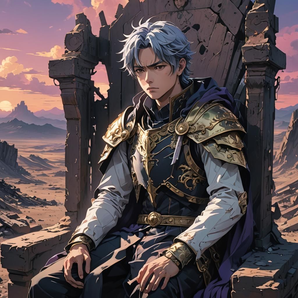 Worried Ruler in Desolate Land: Anime Style