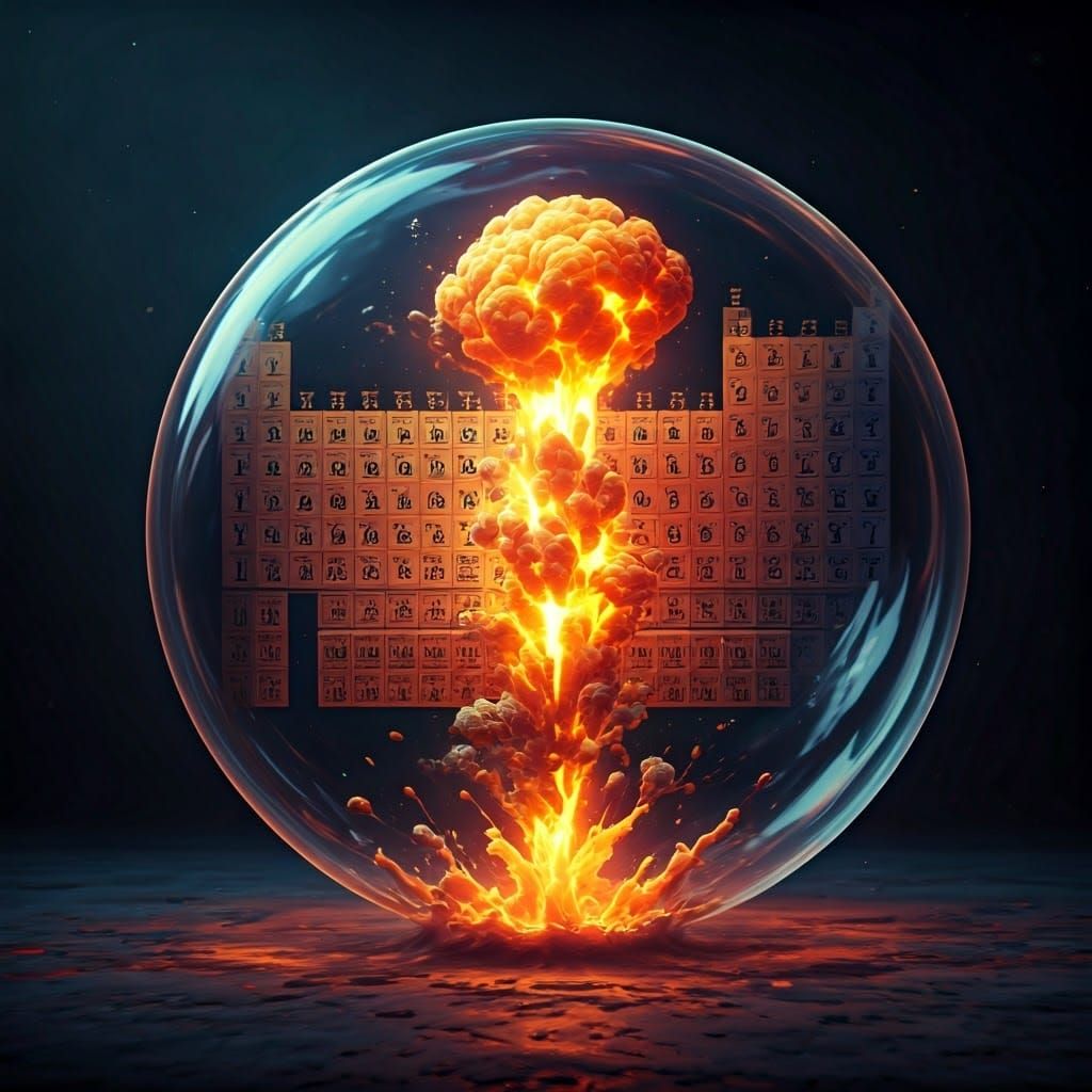Periodic Table Explodes in Vibrant, Fantastical Colors
