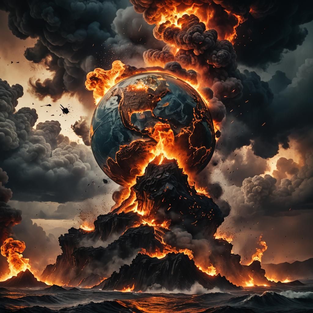 Apocalyptic Inferno Engulfs Earth in Flames