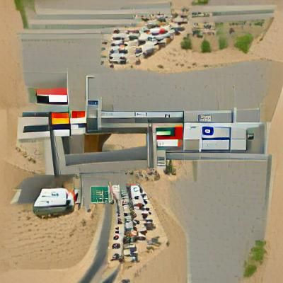 Abstract Border Crossing in Middle East