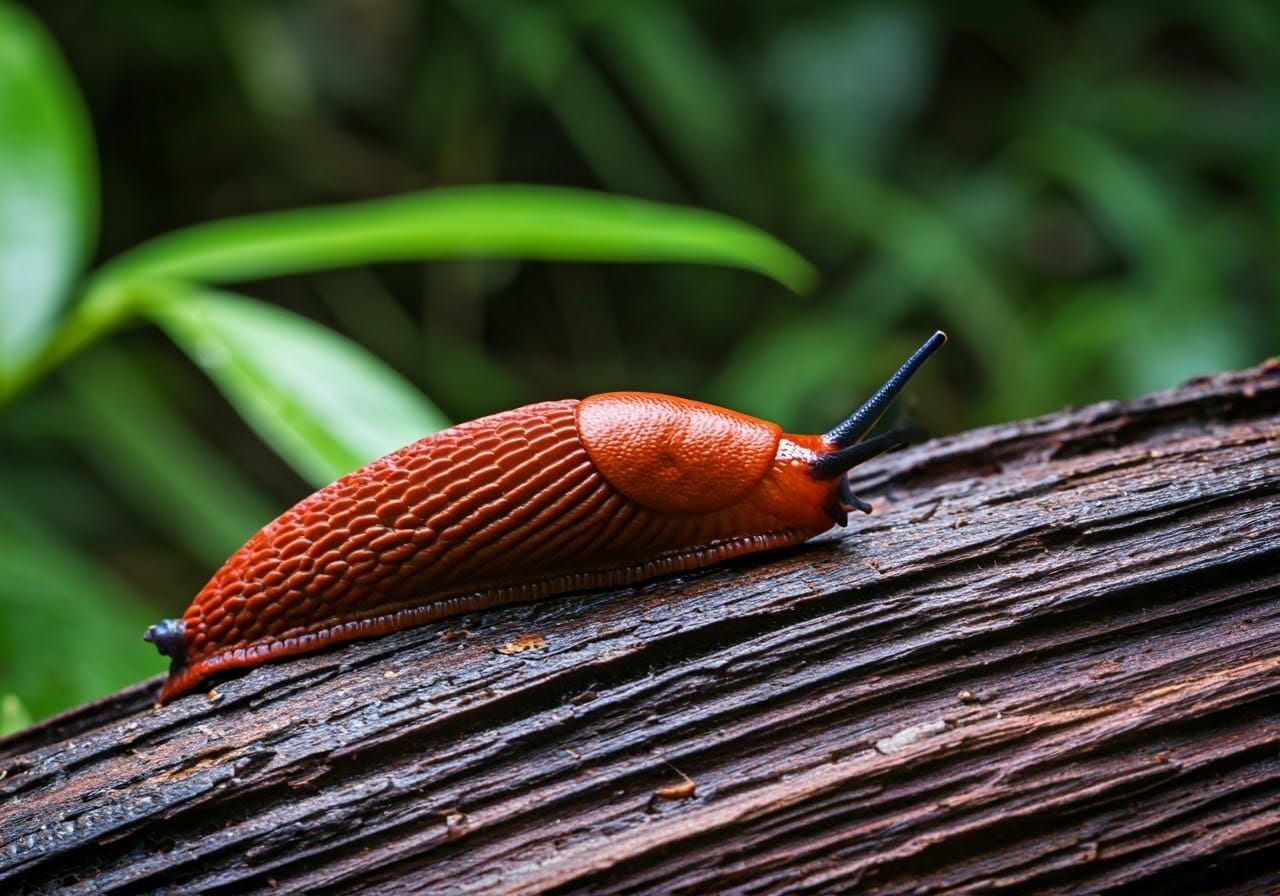 Glistening Tropical Rainforest Creature in Macro Wildlife Ph...