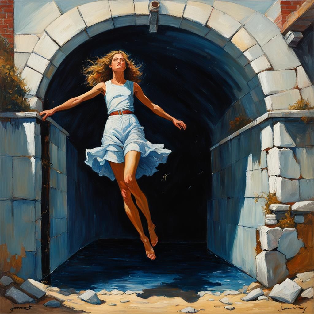 Emotional Love Triangle Oil Painting