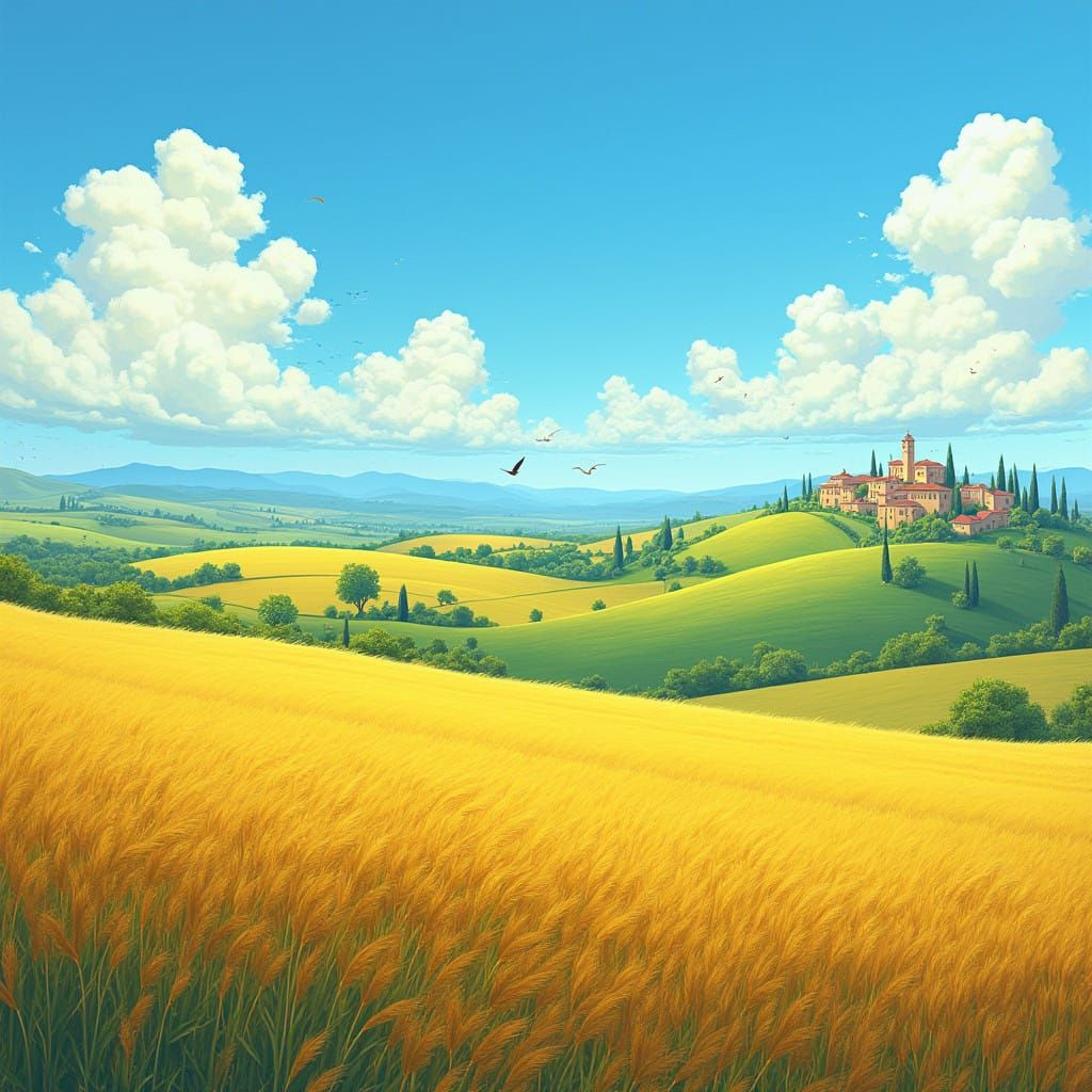 Tuscan Dreamscapes in Cinematic Style