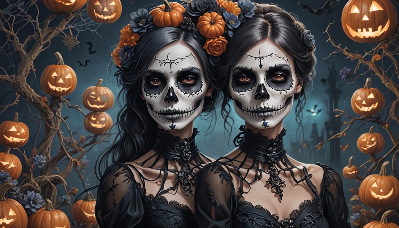Gothic Skeleton in Dark Fantasy Portrait