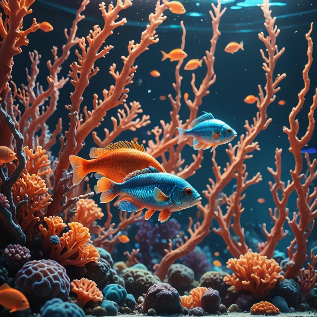Magical Fish Tank Fantasy Concept Art