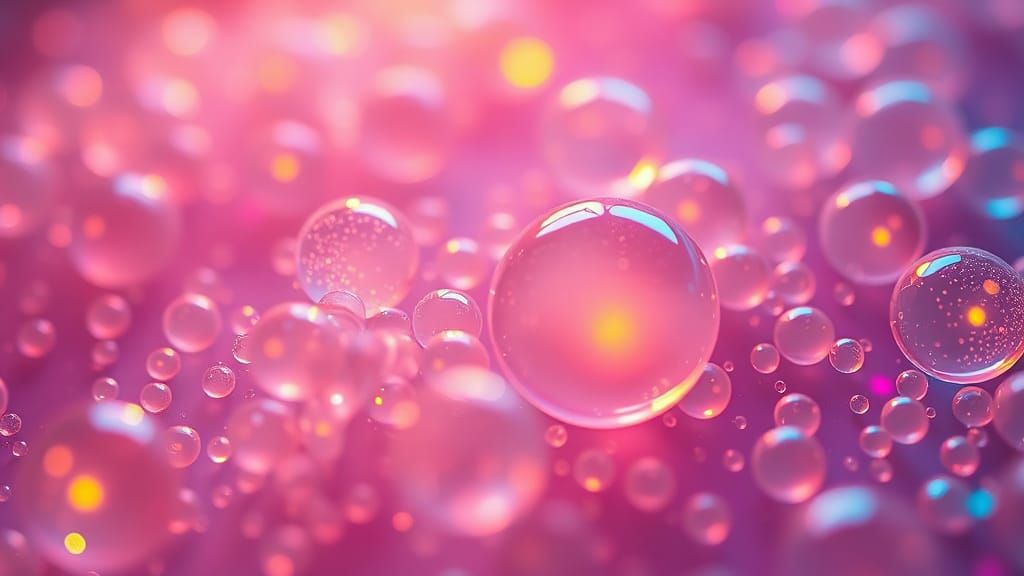 Opalescent Amoebas Dance in Micro Rube Goldberg Machine