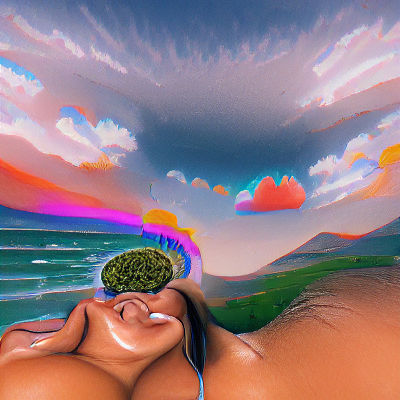 Abstract Serene Landscape for Mental Well-being