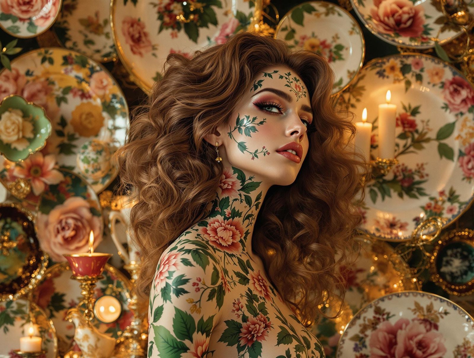 Elegant Whispers in Floral Majesty