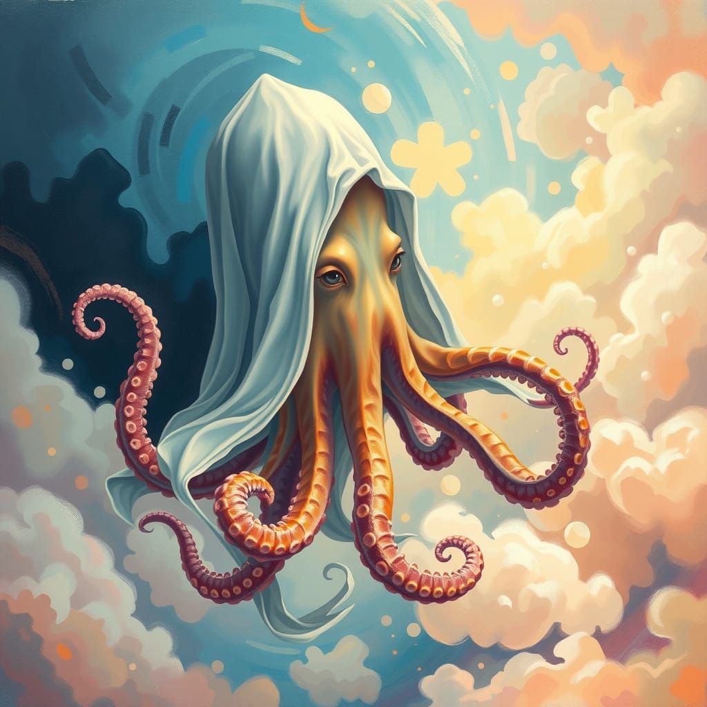Ethereal Octopus Embodies the Sublime in Dreamlike Expressio...