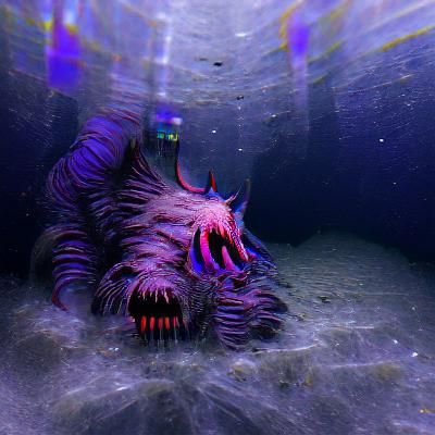 Monster in the Dark Abyss