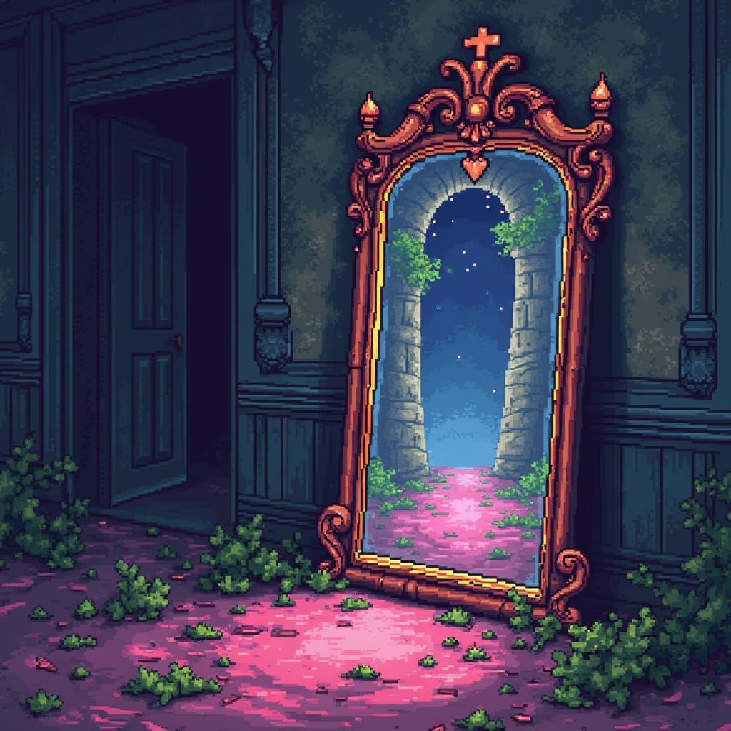 Surreal Portal in Abandoned Mansion Revealed through Colorfu...